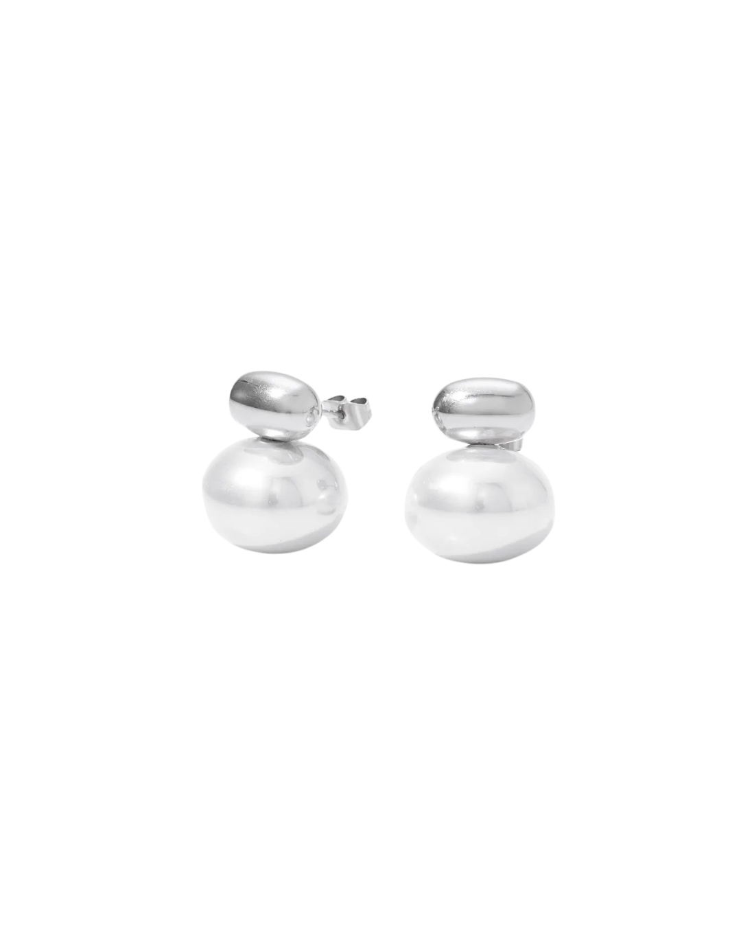 Aretes Plata con Perla Atenas