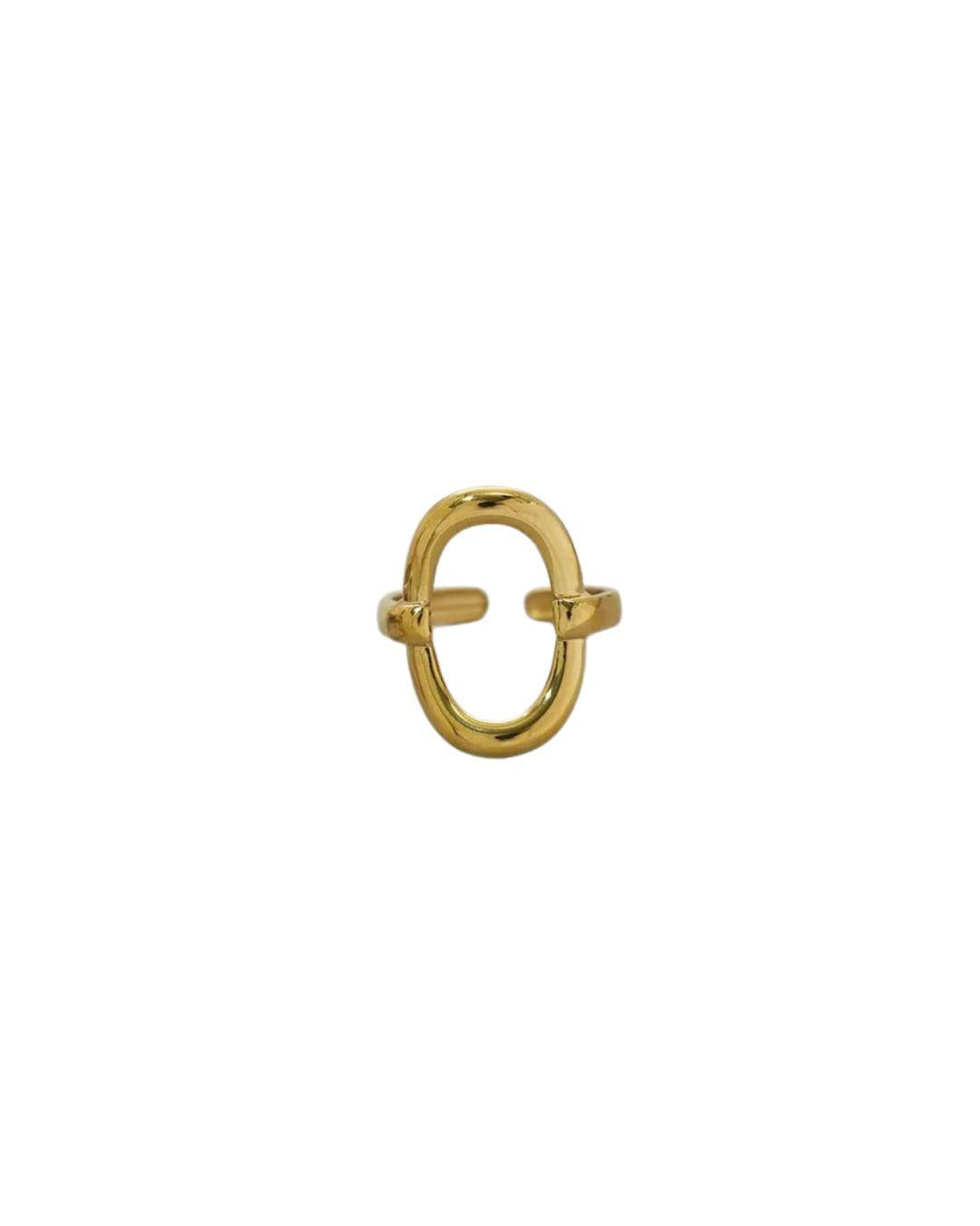 Anillo Oval Dorado