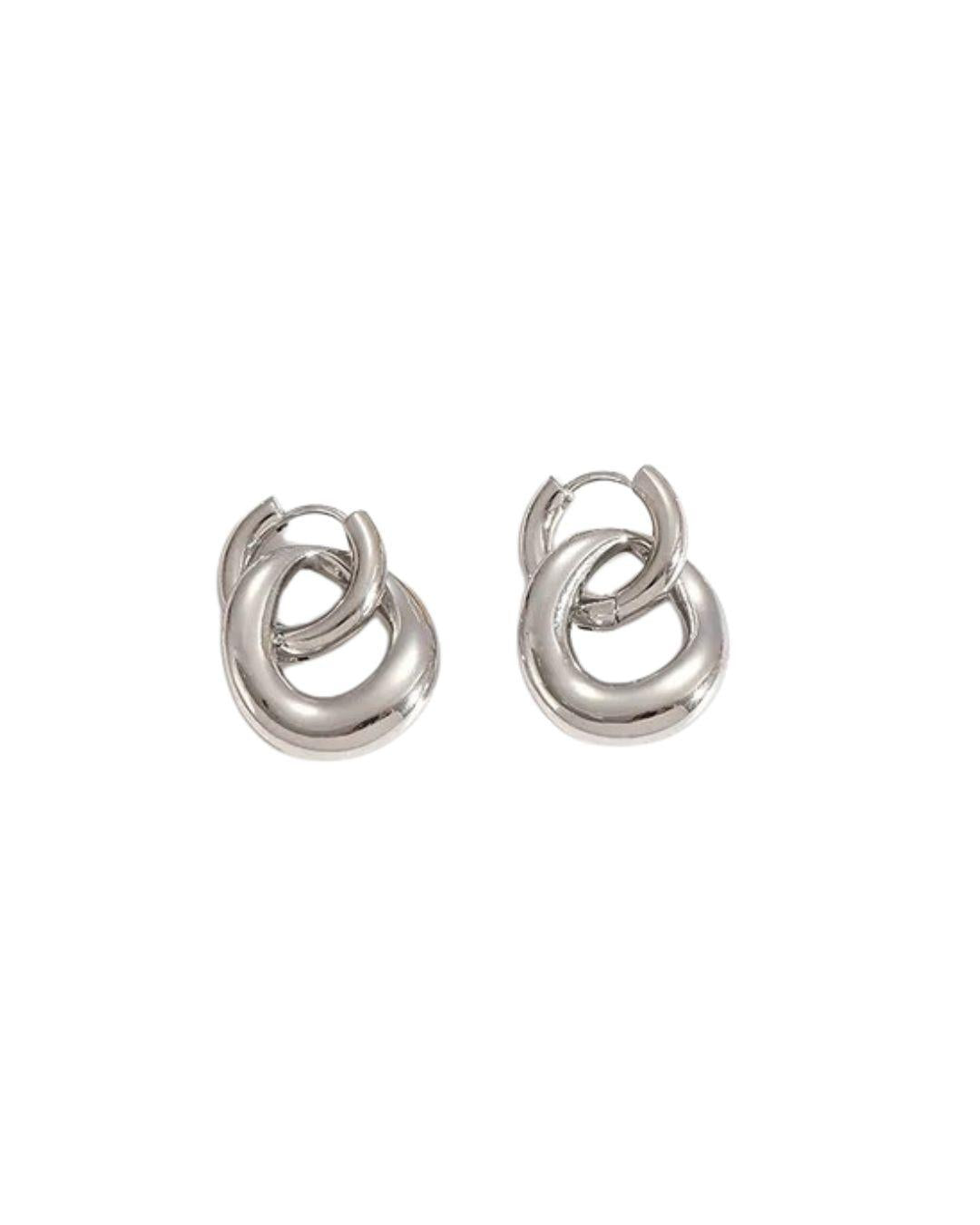 Aretes Moscu Plateados