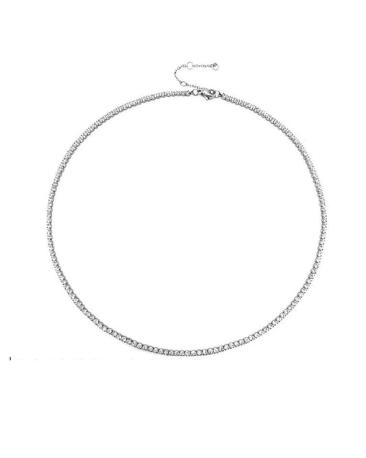 Collar Serena Tennis Plateado