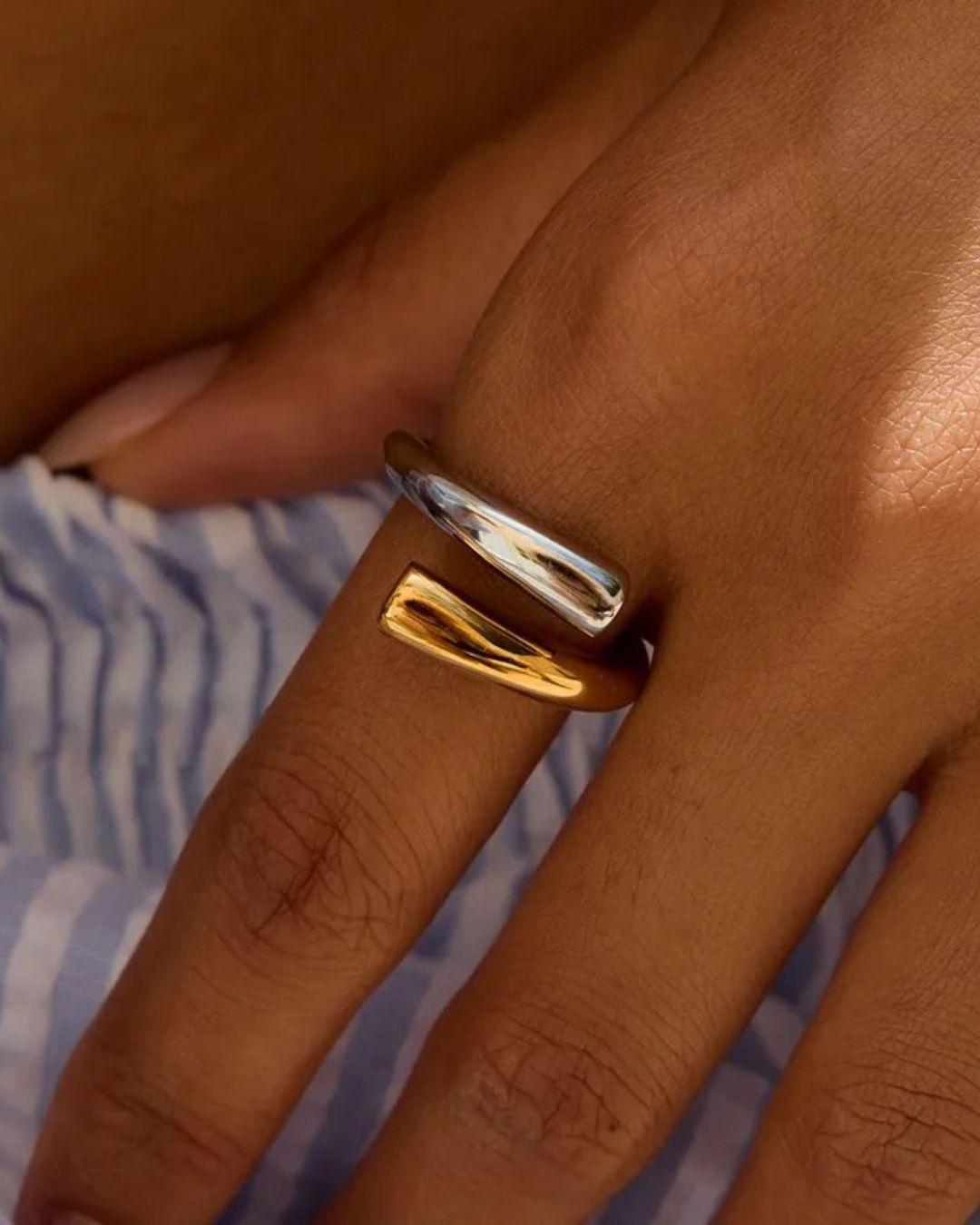 Anillo Bicolor Ajustable