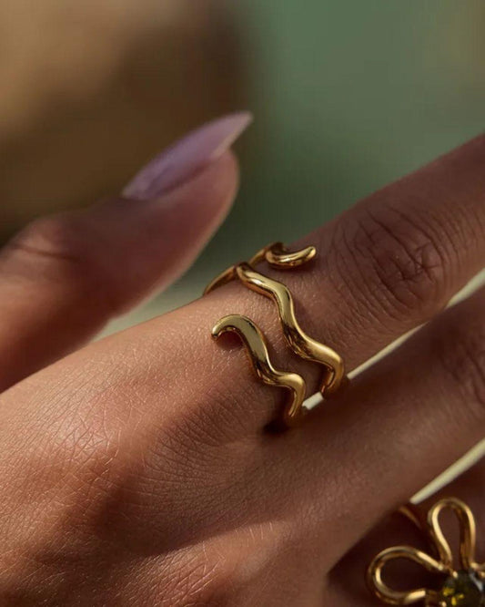 Anillo Agave Dorado Ajustable