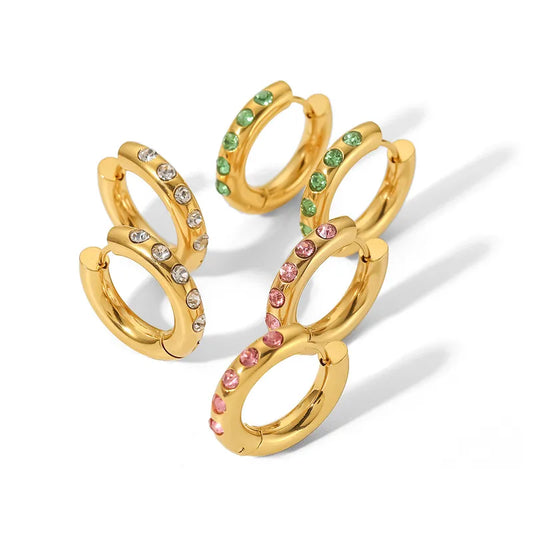 Arracadas Retro Circonia