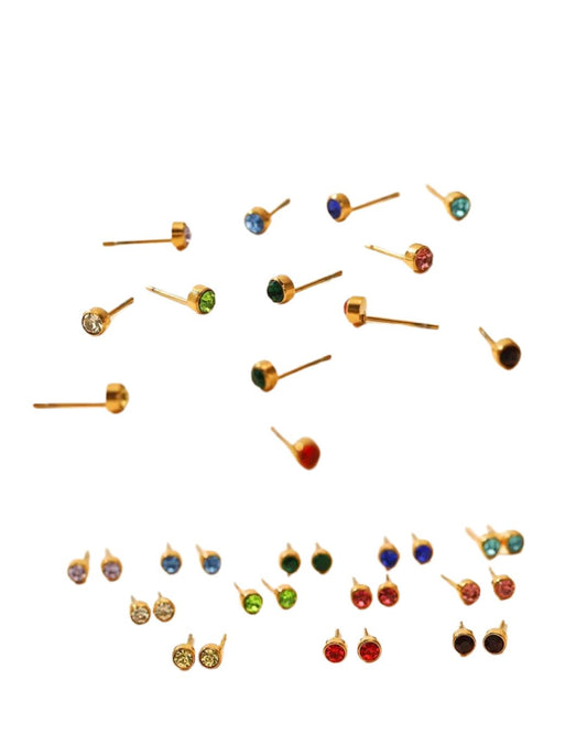 Aretes Brillo Colores