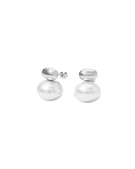 Aretes Plata con Perla Atenas