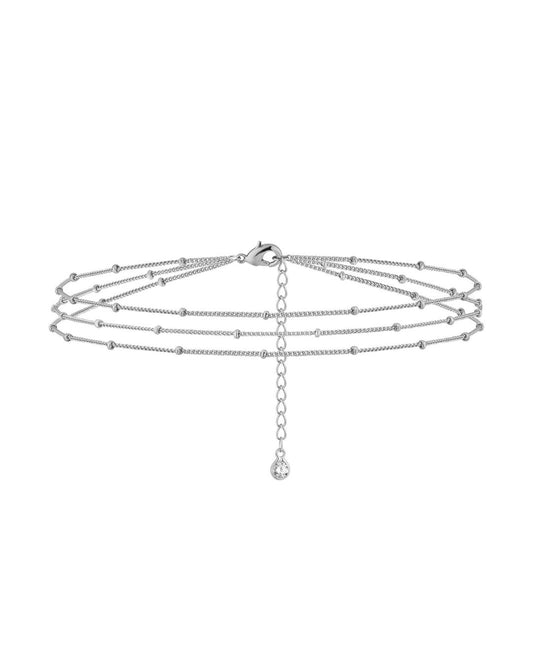 Pulsera Bolitas Plateado