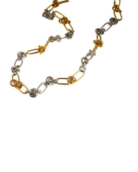 Collar Nudo Bicolor