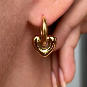 Aretes Candy Heart Dorado