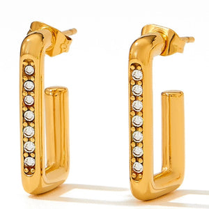 Aretes Rectangular Brillos