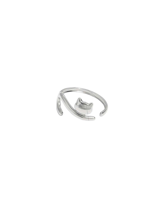 Anillo Cat Plateado