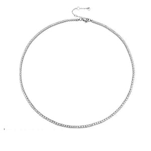 Collar Serena Tennis Plateado