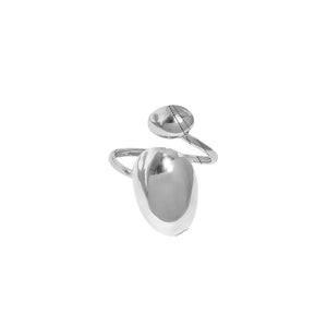 Anillo Belgica Plateado