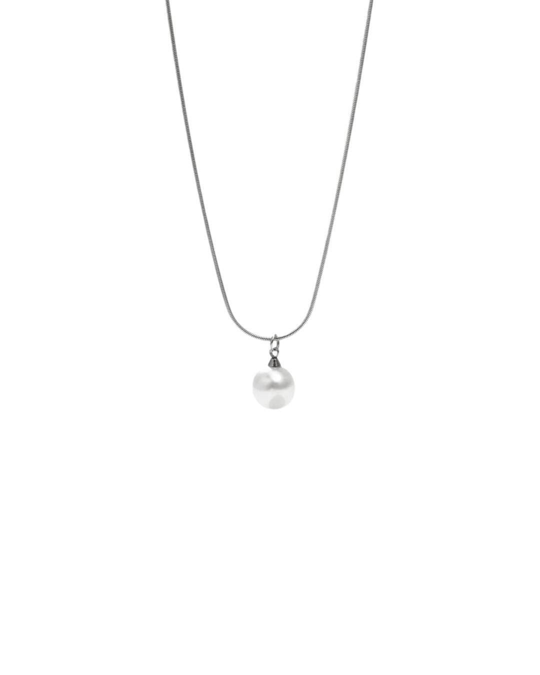 Collar Perla Viator Plata