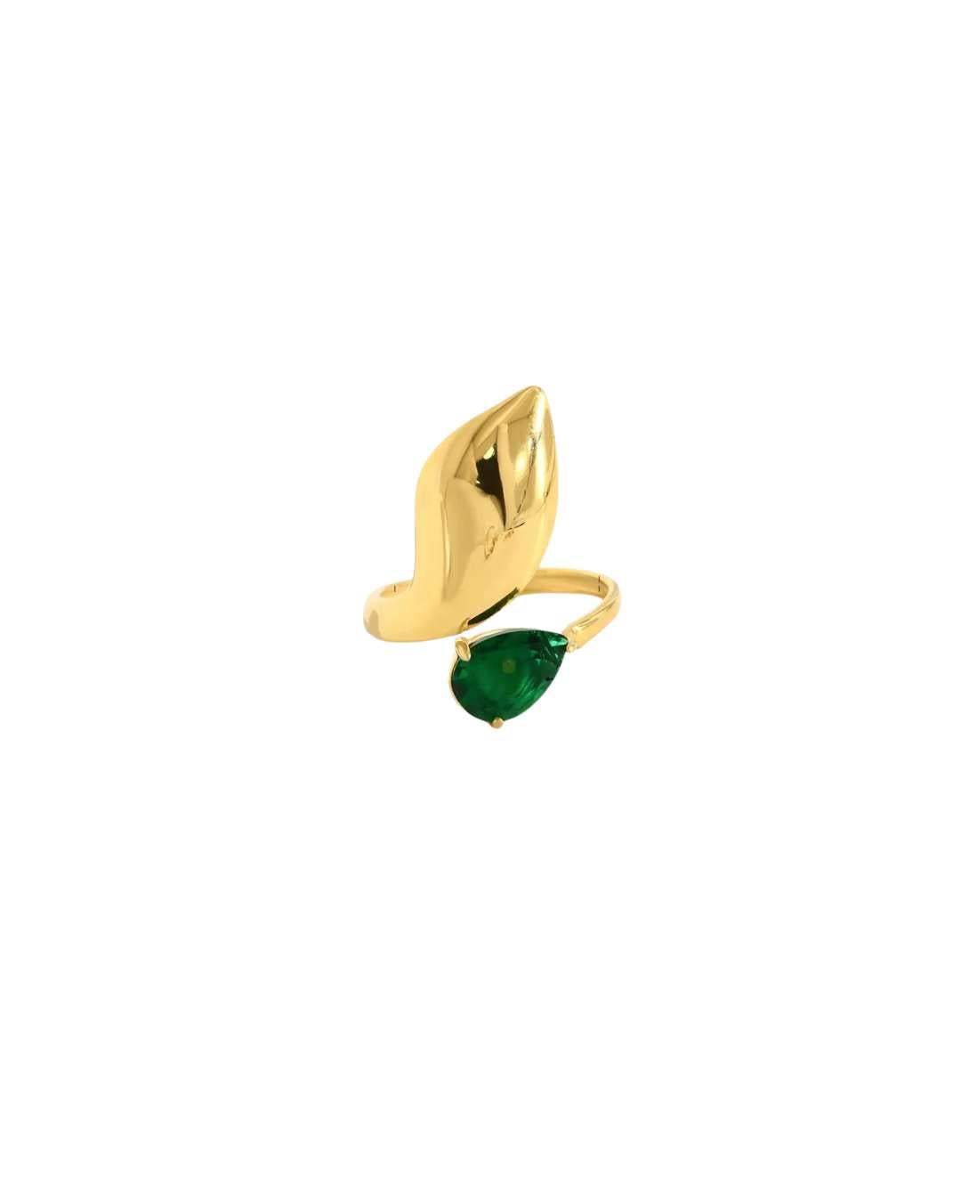 Anillo Ola Esmeralda