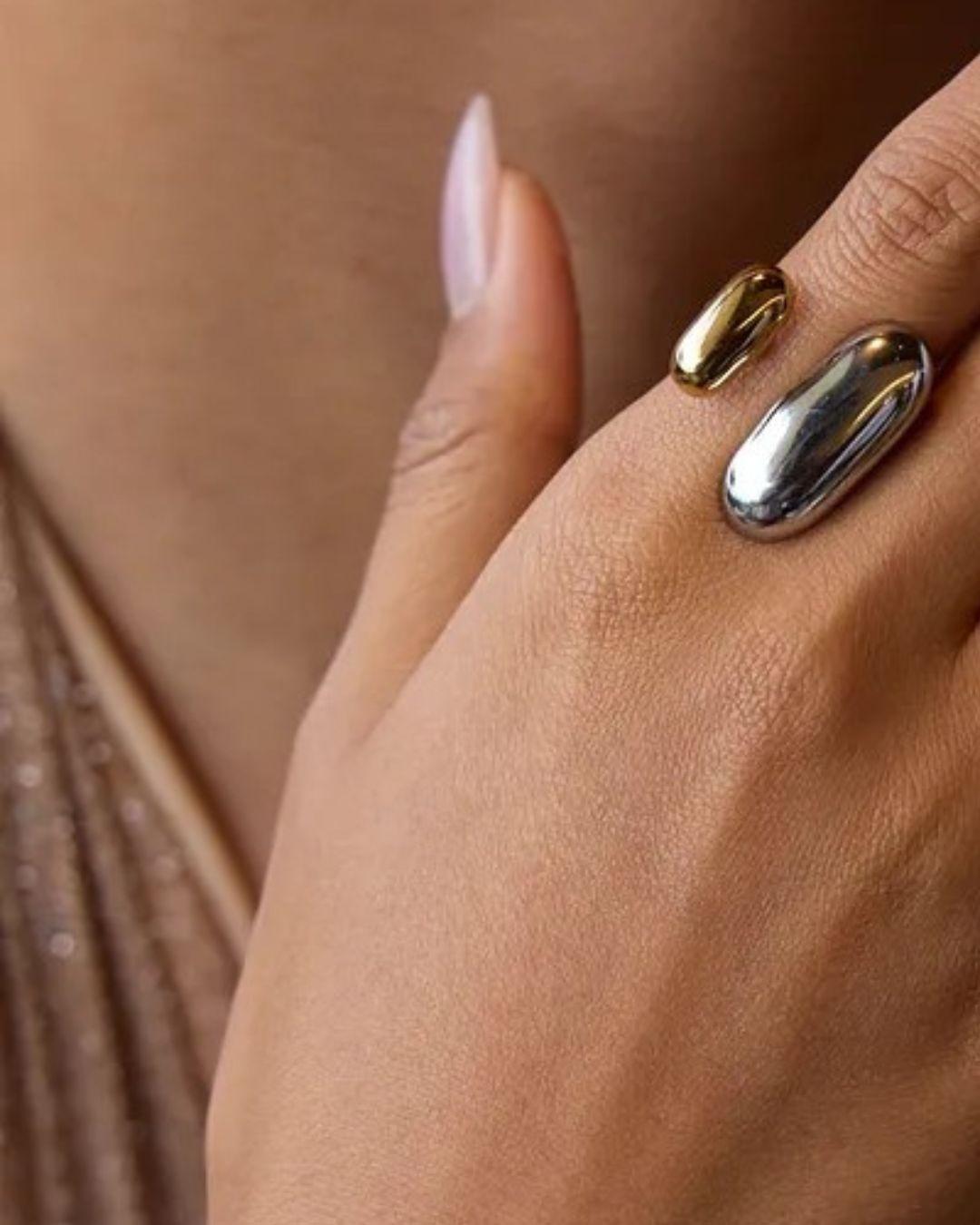 Anillo Pill Bicolor
