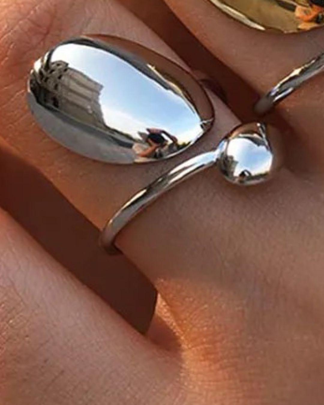 Anillo Belgica Plateado