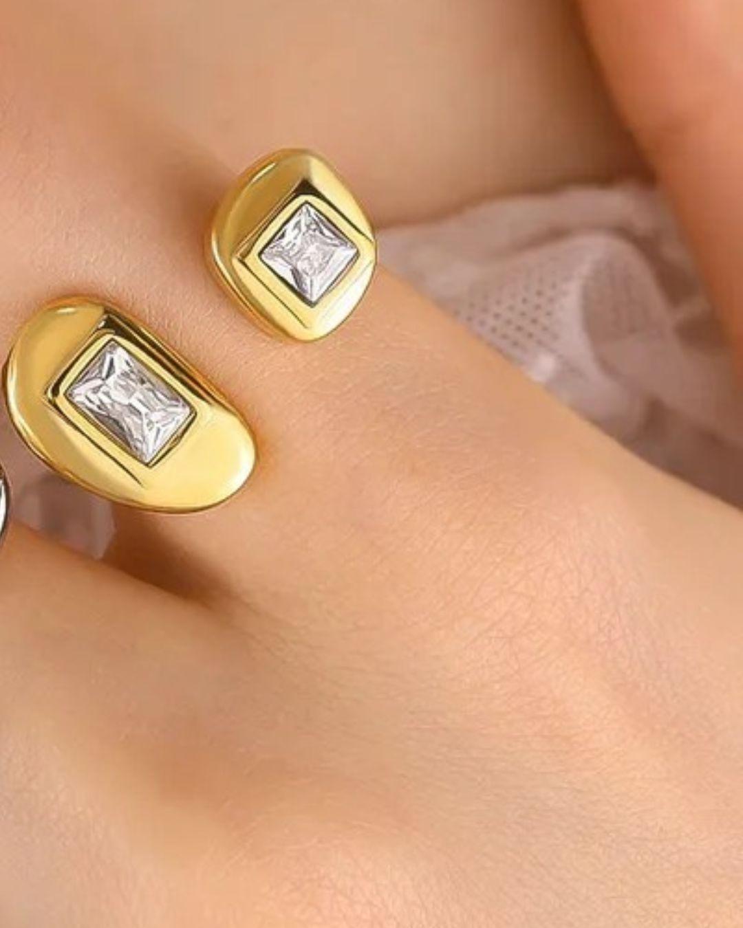 Anillo Ajustable Tel Aviv Dorado