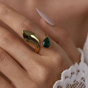 Anillo Ola Esmeralda