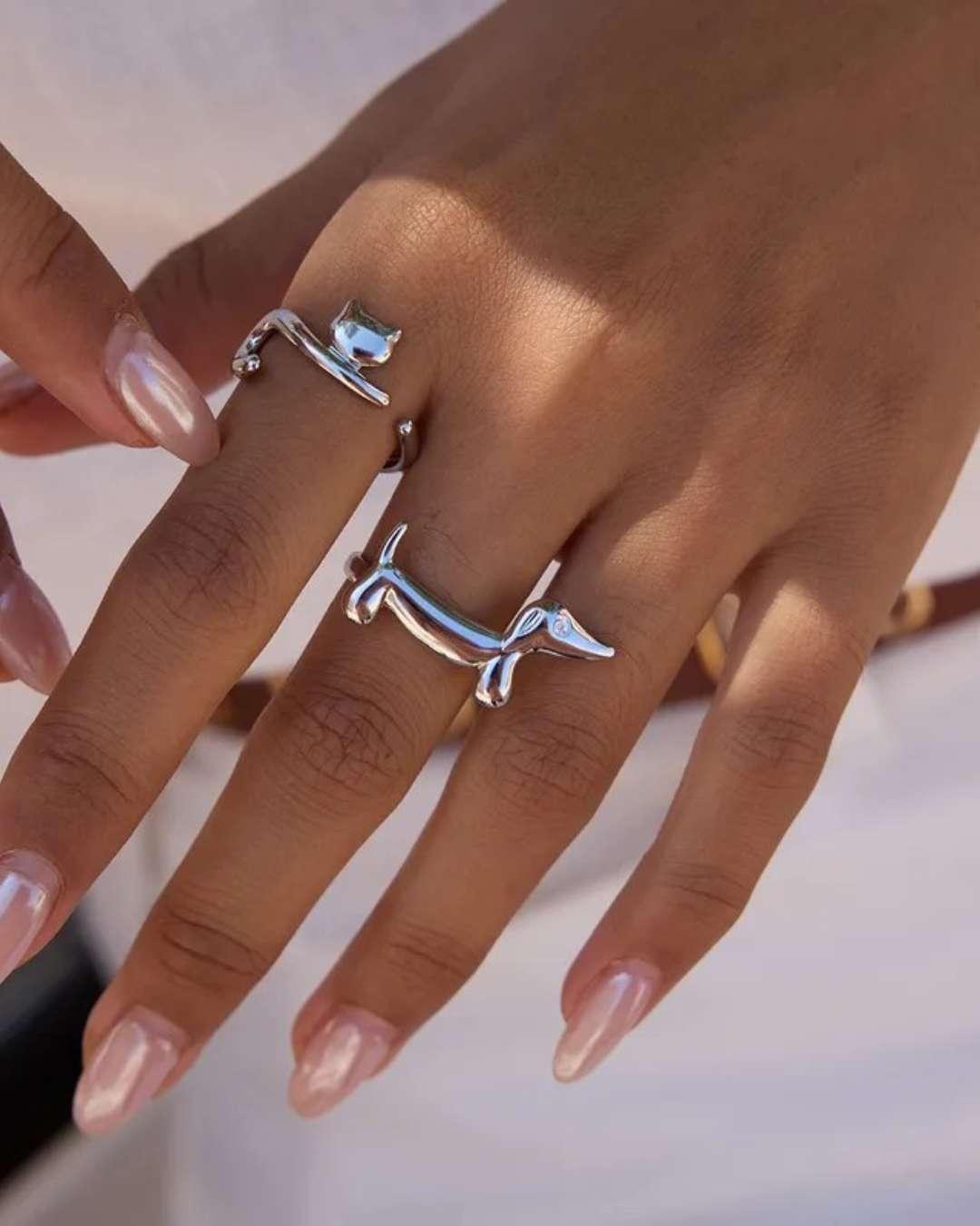 Anillo Dog Plata