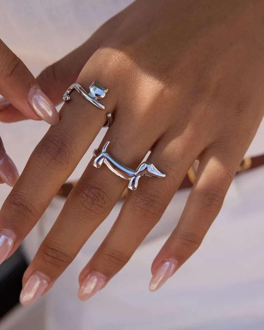 Anillo Dog Plata