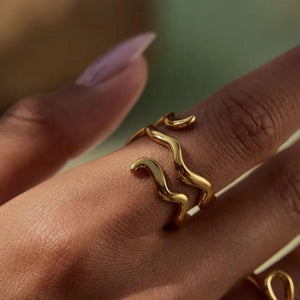 Anillo Agave Dorado Ajustable