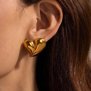 Aretes Corazon de Melocoton