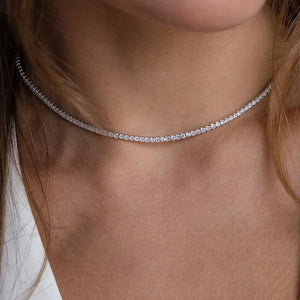 Collar Serena Tennis Plateado