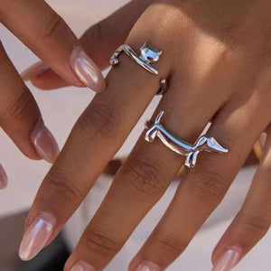 Anillo Cat Plateado
