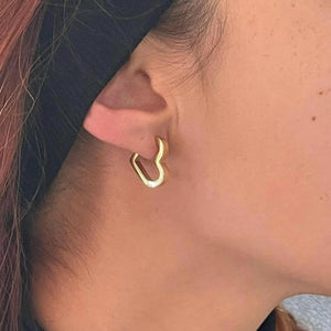 Aretes Corazon Geometrico