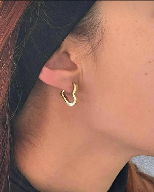 Aretes Corazon Geometrico