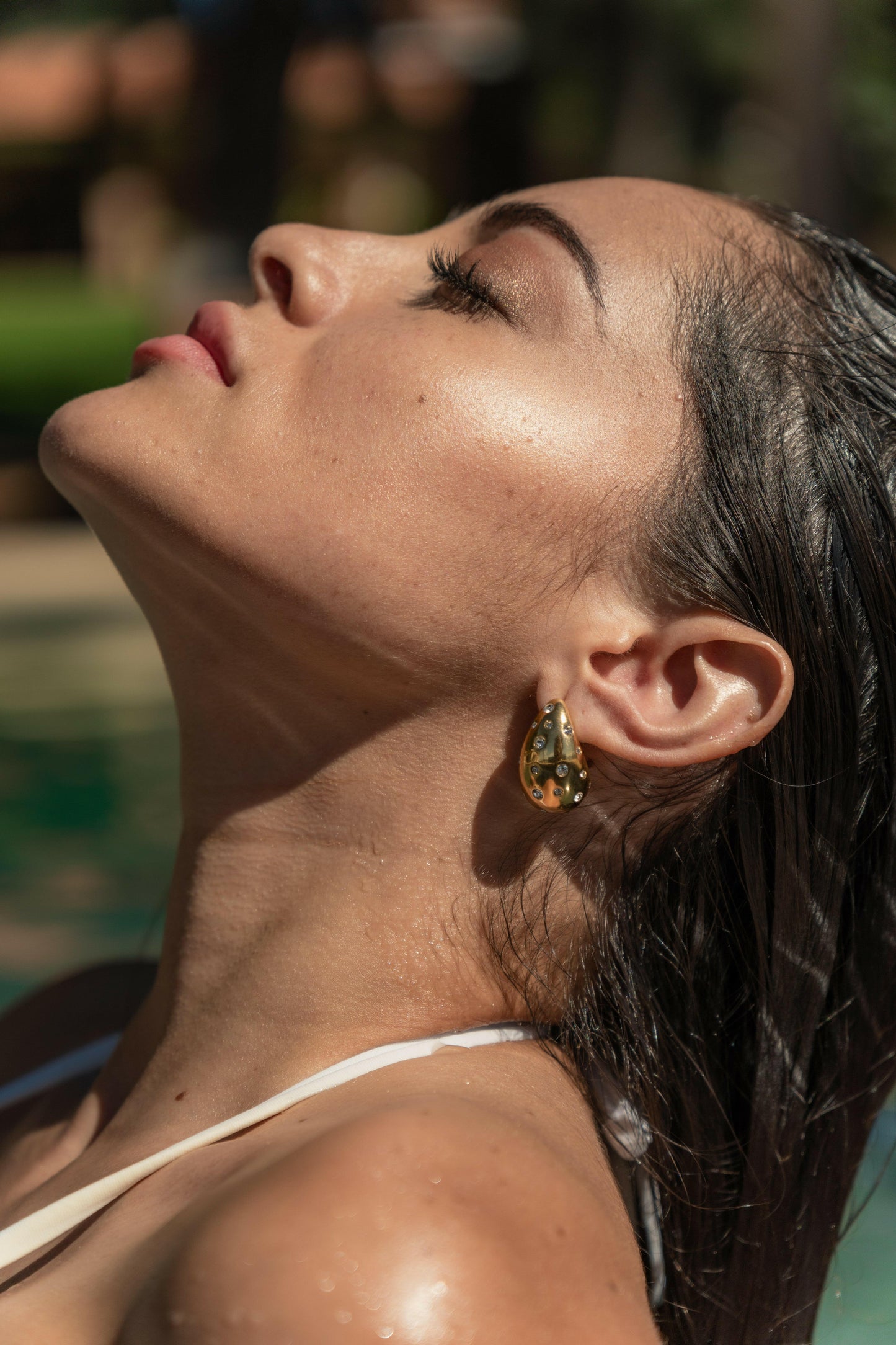 Aretes Gota Brillo