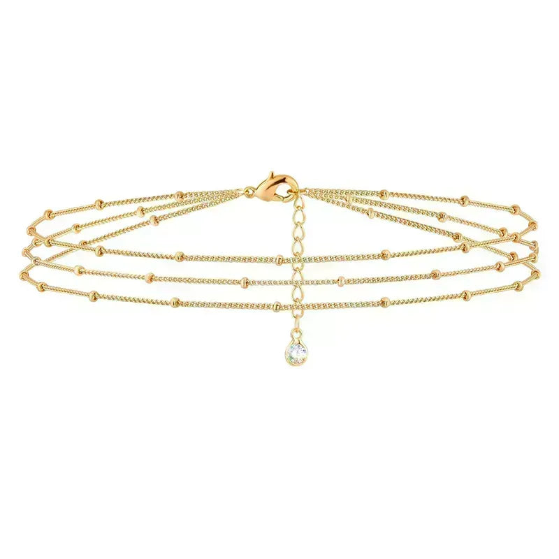 Pulsera Bolitas Dorado