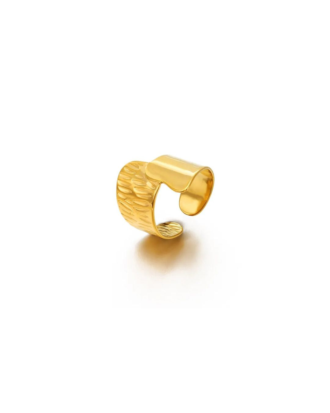 Anillo Ajustable Dorado Vanguardia