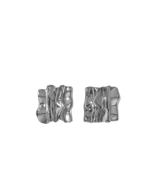 Aretes Sgrucciata Plateado