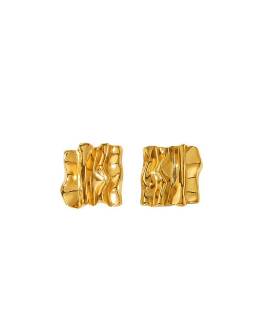 Aretes Sgrucciata Dorado