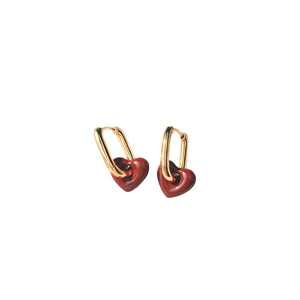 Aretes Dorado Corazon Valentin