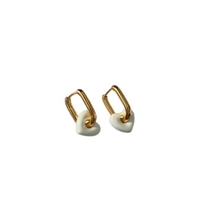 Aretes Dorado Corazon Valentin