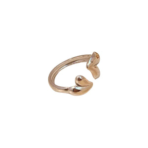 Anillo Corazon Plateado Cupido