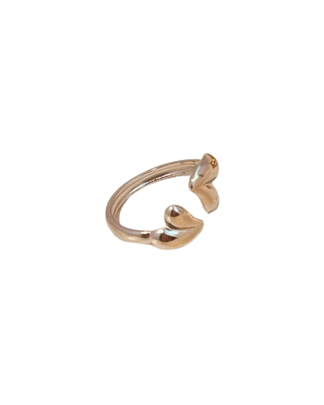 Anillo Corazon Plateado Cupido