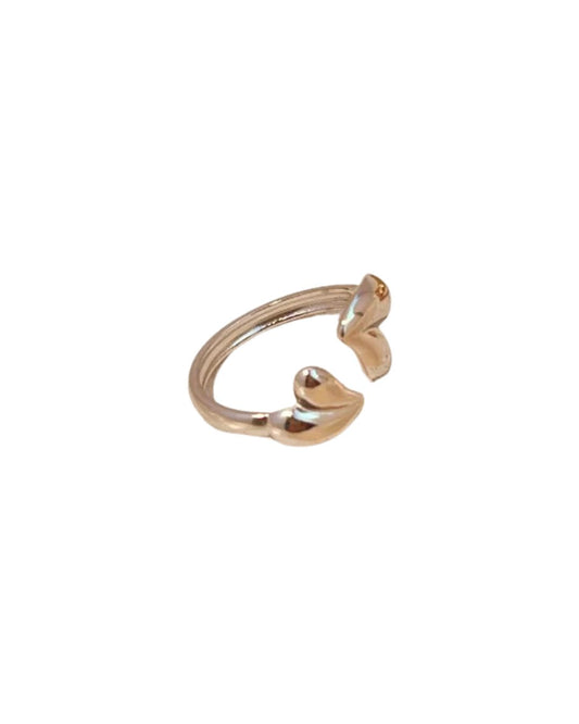 Anillo Corazon Plateado Cupido