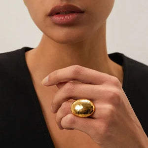 Anillo Grande Dorado Ajustable Epcot