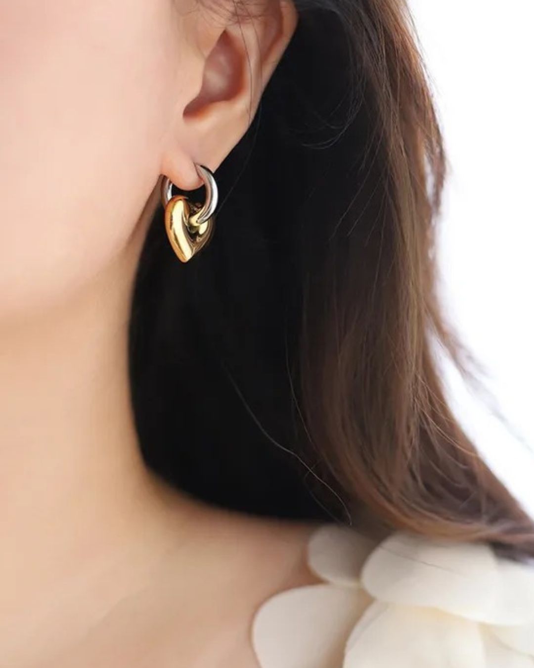 Aretes Bicolor Candy Heart