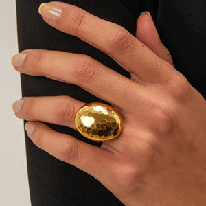 Anillo Grande Dorado Ajustable Epcot